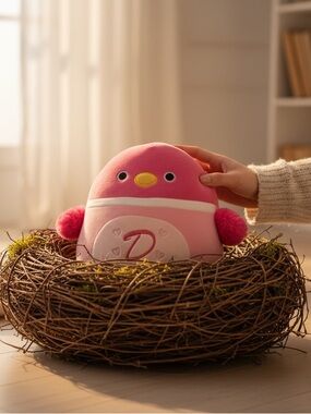 Squishmallows Della the Duck is a competitor swimmer